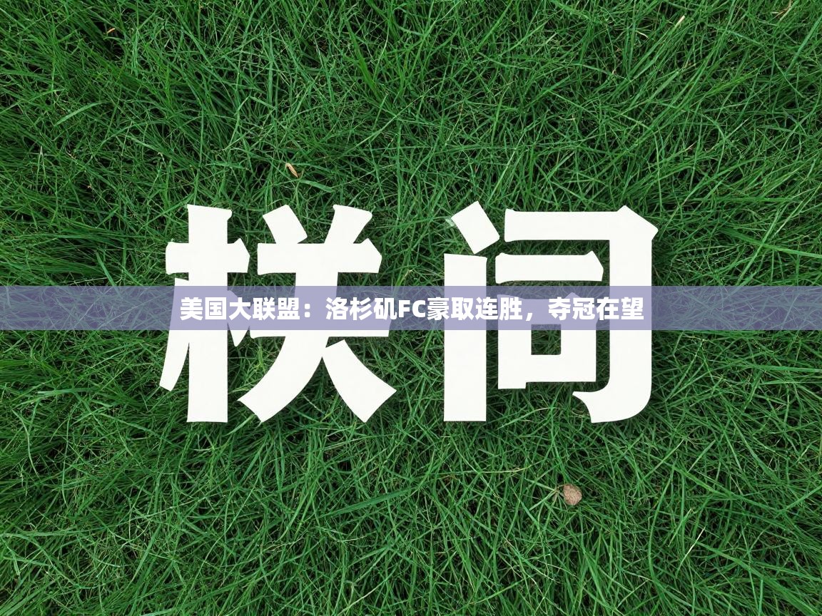 美国大联盟：洛杉矶FC豪取连胜，夺冠在望